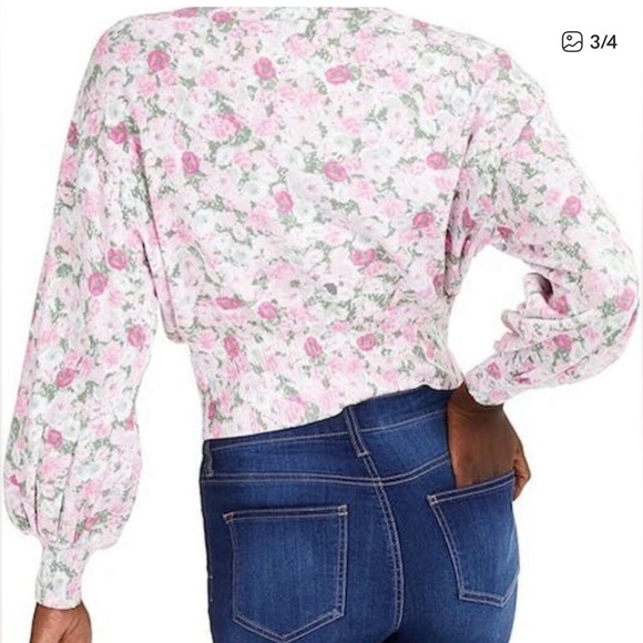 INC International Concepts Pink floral print Knit Top Size: M - Picture 3 of 16